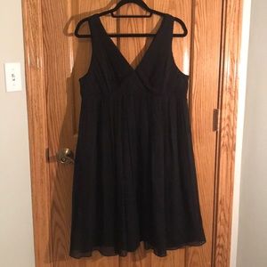 J. Crew Chiffon Dress Black